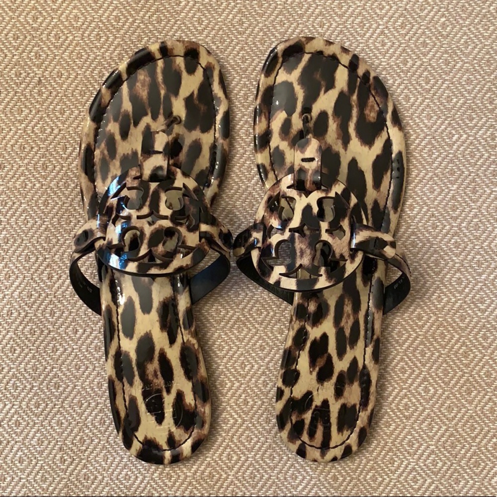 Tory Burch, Miller Sandal in Natural Leopard